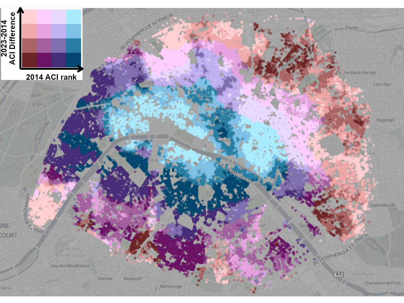 Measuring gentrification through commercial amenities: The case of Paris